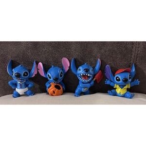 4×‎ Stitch Figures Figurines Doll House Cake Decor Car Ornament Toy 6-9cm